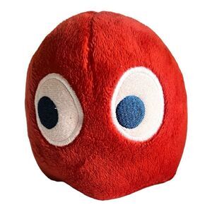 Ms Pacman Atari Nintendo NES Blinky Red Ghost 5” Plush Toy Stuffed Animal